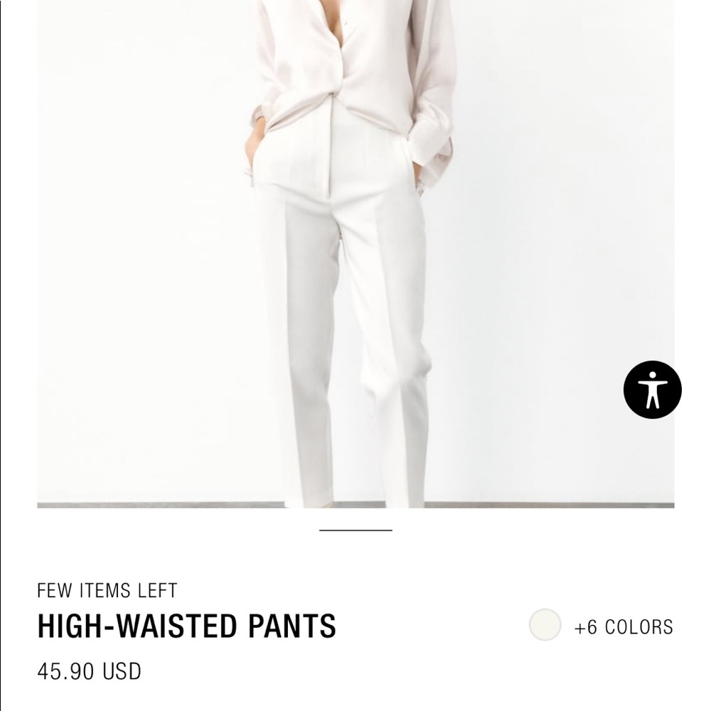 Classic white pants. Brand new